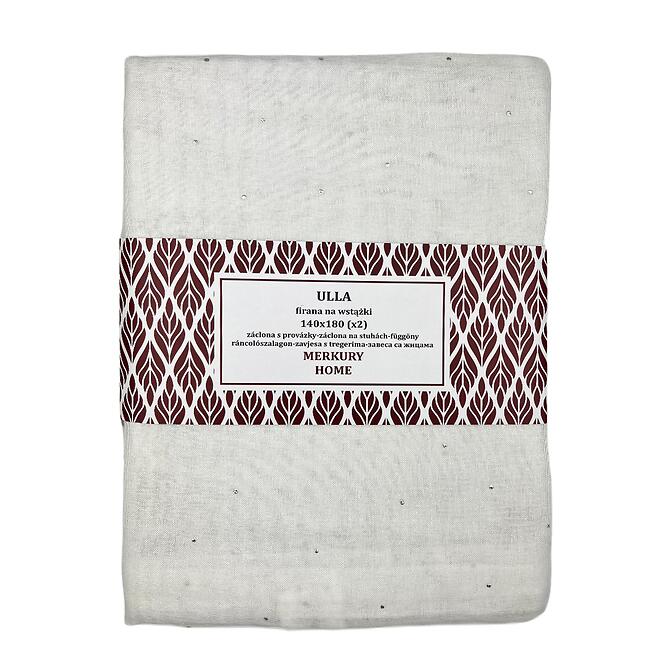 Záclona s pútkami Ulla polyester ecru 140x180 Merkury Home II/22