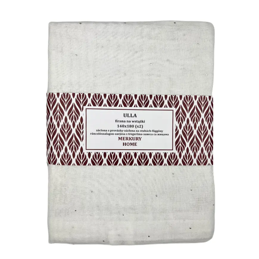 Záclona s pútkami Ulla polyester ecru 140x180 Merkury Home II/22