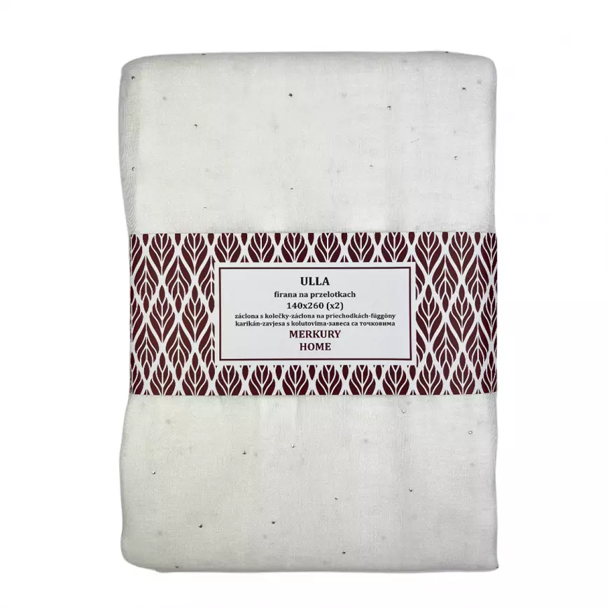 Záclona na priechodkách Ulla polyester ecru 140x260 Merkury Home II/22