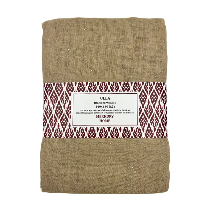 Záclona na pútkach Ulla polyester béžová 140x260 Merkury Home II/22
