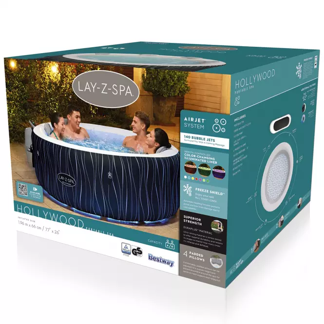 Nafukovacia vírivka Spa Hollywood 1,96x0,66 m 60059