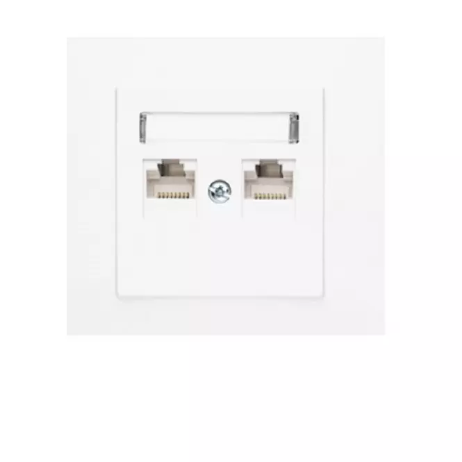GPK-2L Dvojitá počítačová zásuvka RJ45 biely
