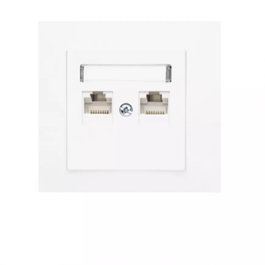 GPK-2L Dvojitá počítačová zásuvka RJ45 biely