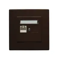 GPK-1L Počítačová zásuvka RJ45 jednonásobná hnedá
