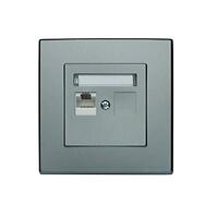 GPK-1L Počítačová zásuvka RJ45 jednonásobná inox