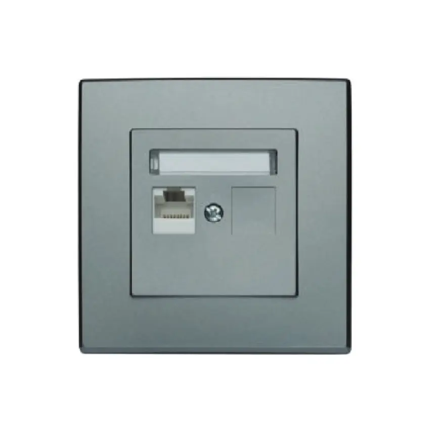 GPK-1L Počítačová zásuvka RJ45 jednonásobná inox