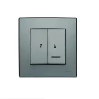ŁP-7LS Vypínač žalúzií s podsvietením inox