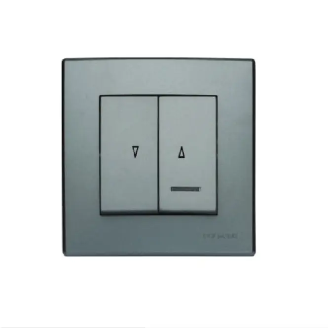 ŁP-7LS Vypínač žalúzií s podsvietením inox