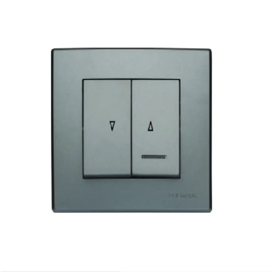ŁP-7LS Vypínač žalúzií s podsvietením inox