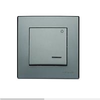 ŁP-5LS Svetelné tlačidlo s podsvietením inox