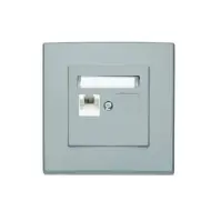 GPK-1L Počítačová zásuvka RJ45 jednoduchá popolavá