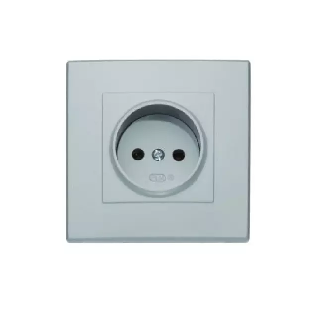 59NM MILANO (POPIEL) GNIAZDO POJEDYNCZE BEZ UZIEMIENIA GP-1L