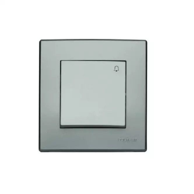 ŁP-6L Tlačidlo zvončeka strieborná metalíza