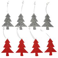 Dekorácia na zavesenie z filcu 11 cm 4 ks 37034