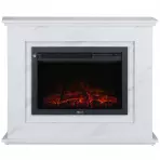 Elektrický krb voľne stojaci Cloe biely mramor 2000W