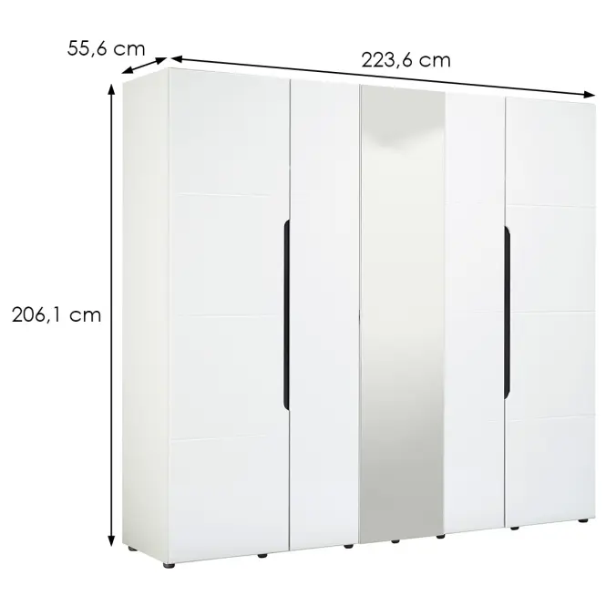 Skriňa Ksanti 5K10 biely 11008722,13