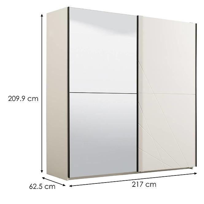 Skriňa Ksanti 220 20G biely 11008374