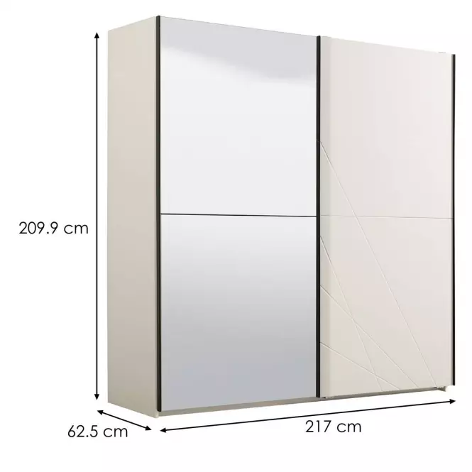 Skriňa Ksanti 220 20G biely 11008374,9