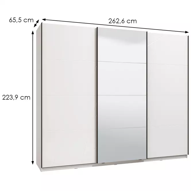 Skriňa Ksanti 270 0G M biely 11011104