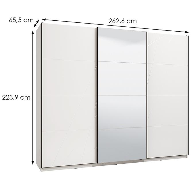 Skriňa Ksanti 270 0G M biely 11011104