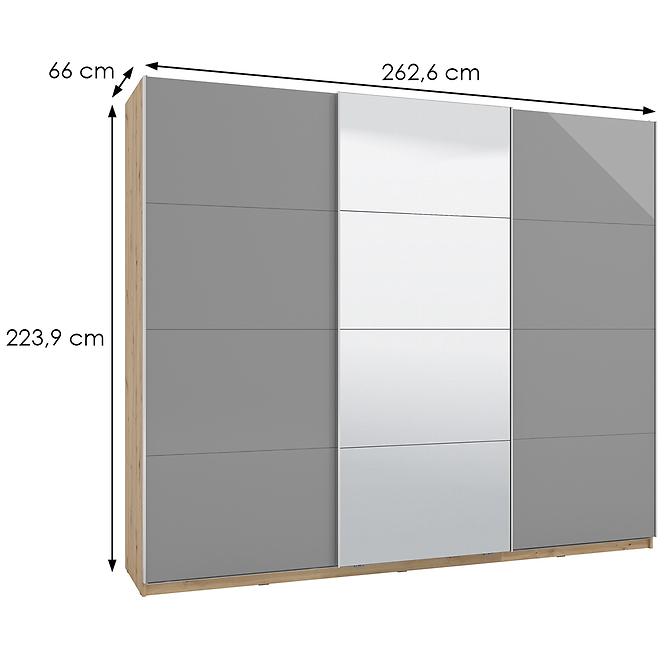 Skriňa Marbella 270 OG šedá 11011491
