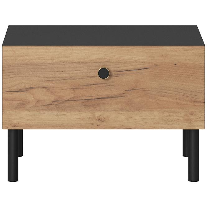 Nočný stolík Deco Antracite/Dub Gold Craft
