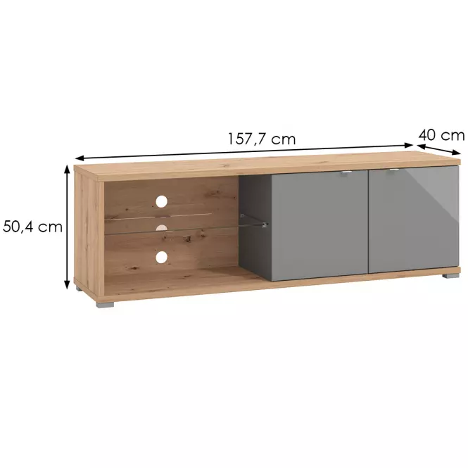 TV stolík Andora 160 šedá 11011448