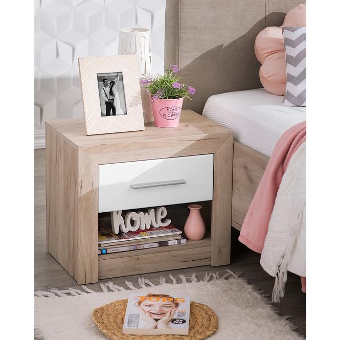 Nočný stolík Astor NO1F šedá dub 11008673