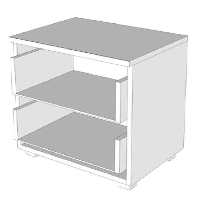 Nočný stolík Uni NO2F sonoma 11008695,4