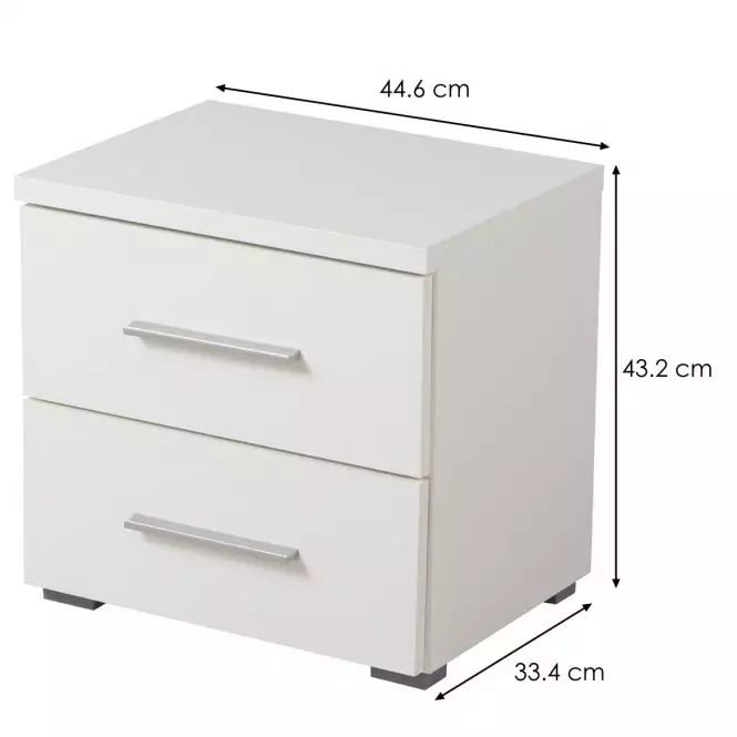 Nočný stolík Uni NO2F biela 11008696,10