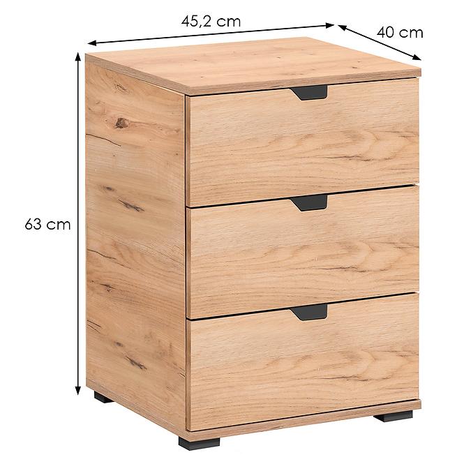 Nočný stolík Duerto 3F artisan 11008314,6