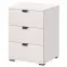 Nočný stolík Duerto 3F biela 11008319,2