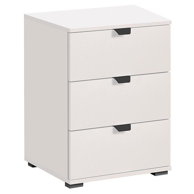 Nočný stolík Duerto 3F biela 11008319