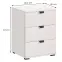 Nočný stolík Duerto 3F biela 11008319,6