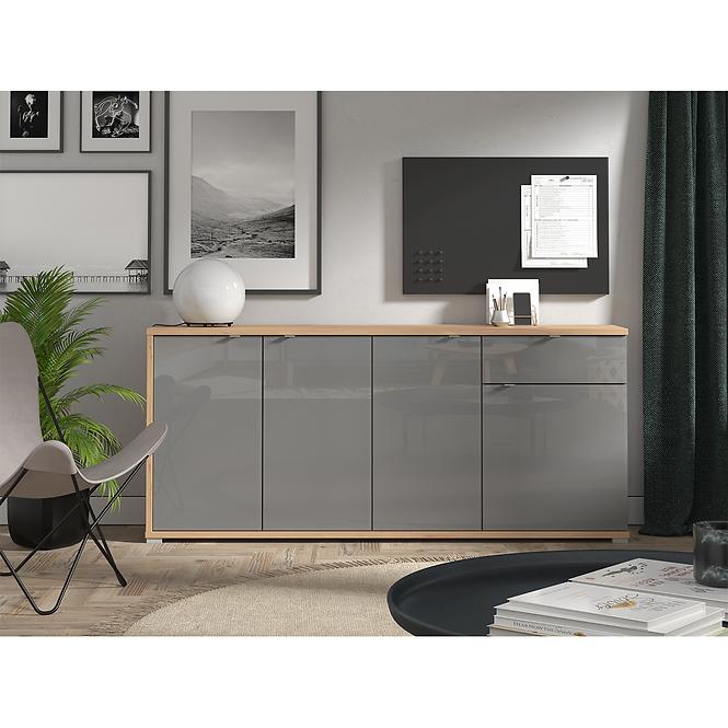 Komoda Andora 4K1F šedá 11011446,8