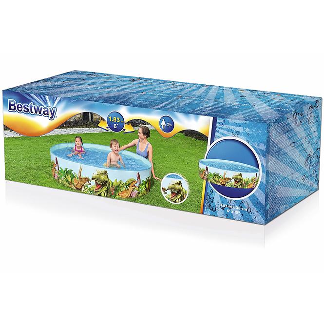 Kruhový detský bazén Dinosaur 1,83x0,38 m 55022