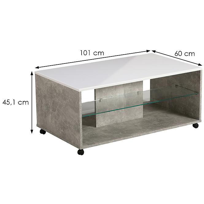 Konferenčný stolík Bert beton 11008602