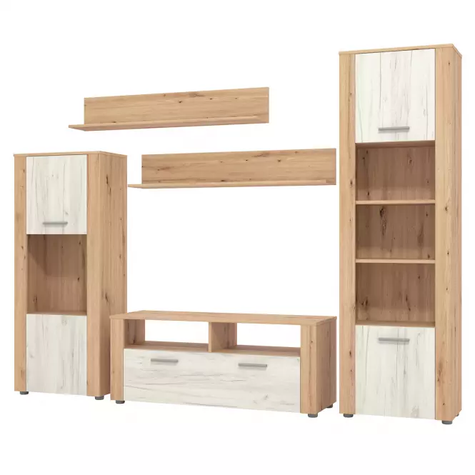 Obývacia stena Opus artisan/biely dub 11008881