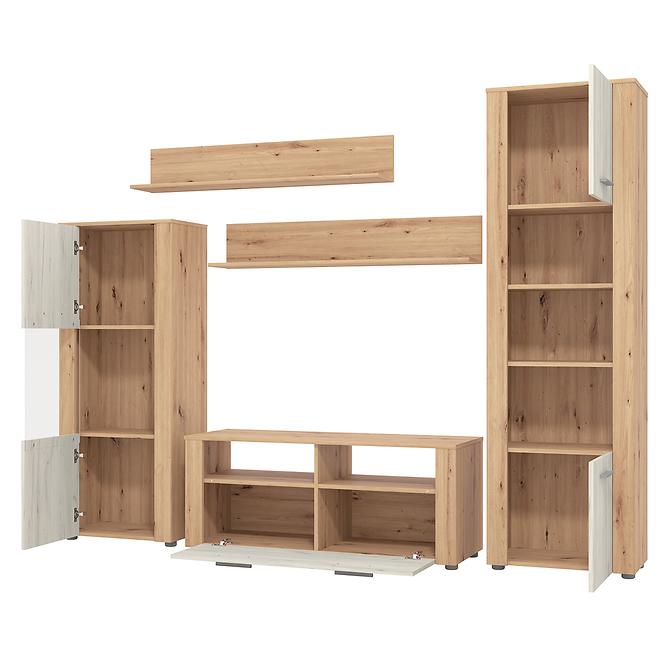 Obývacia stena Opus artisan/biely dub 11008881,9
