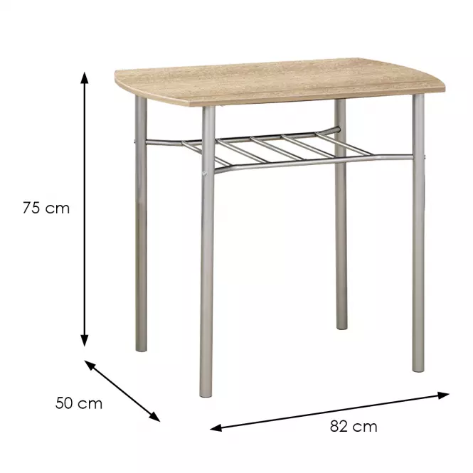 Jedálenská zostava Lance 1+2 82x50 sonoma,2