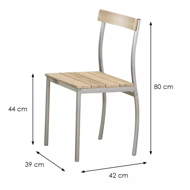 Jedálenská zostava Lance 1+2 82x50 sonoma