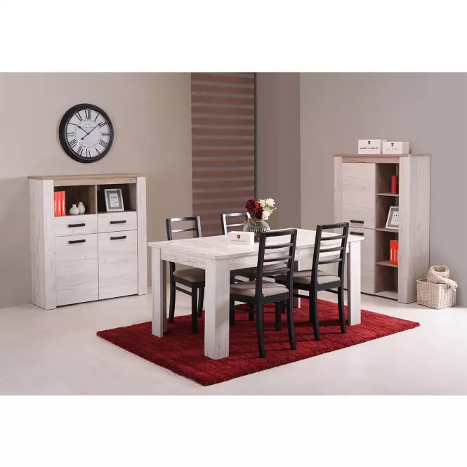 Rozkladací stôl Oskar TS biely dub 11008790,13