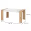 Stôl Molise artisan/biely 11008226,9