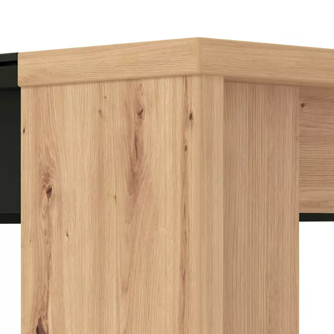Stôl Molise artisan/čierna 11008342