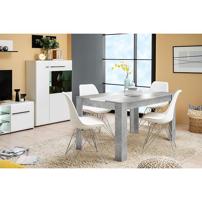 Stôl Domus 135x80 betón 11008800