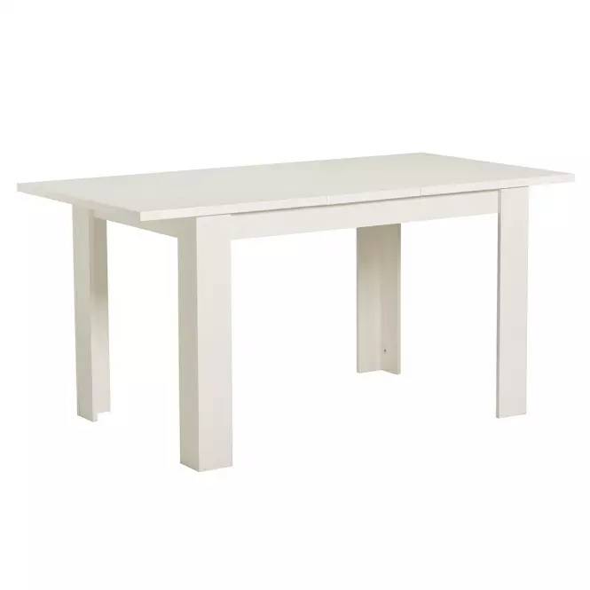 Rozkladací stôl DT 153/186x80cm biely 11008797
