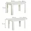 Rozkladací stôl DT 153/186x80cm biely 11008797,5