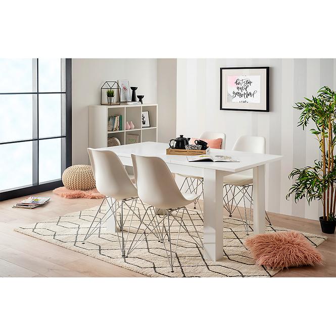Rozkladací stôl DT 153/186x80cm biely 11008797
