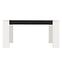 Stôl Cremona TS 155x90 biely/čierna 11008805,4