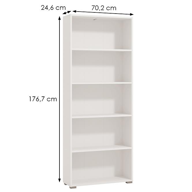 Regál Tomar 5 biely 11011438,5
